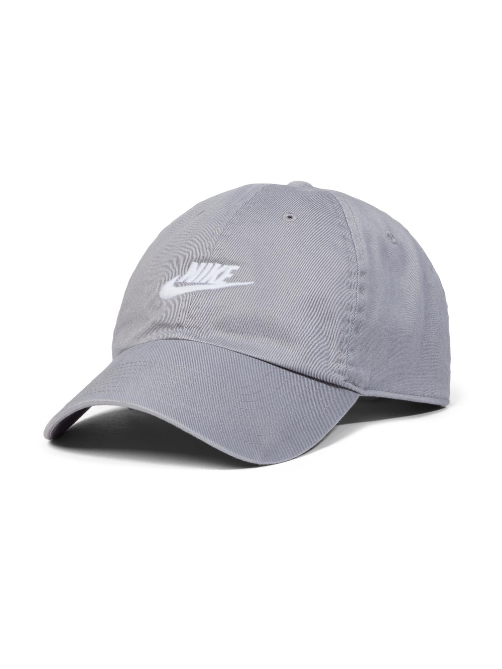 Unisex Adult Club Unstructured Futura Wash Cap | Particle Gray, White | Size S-M